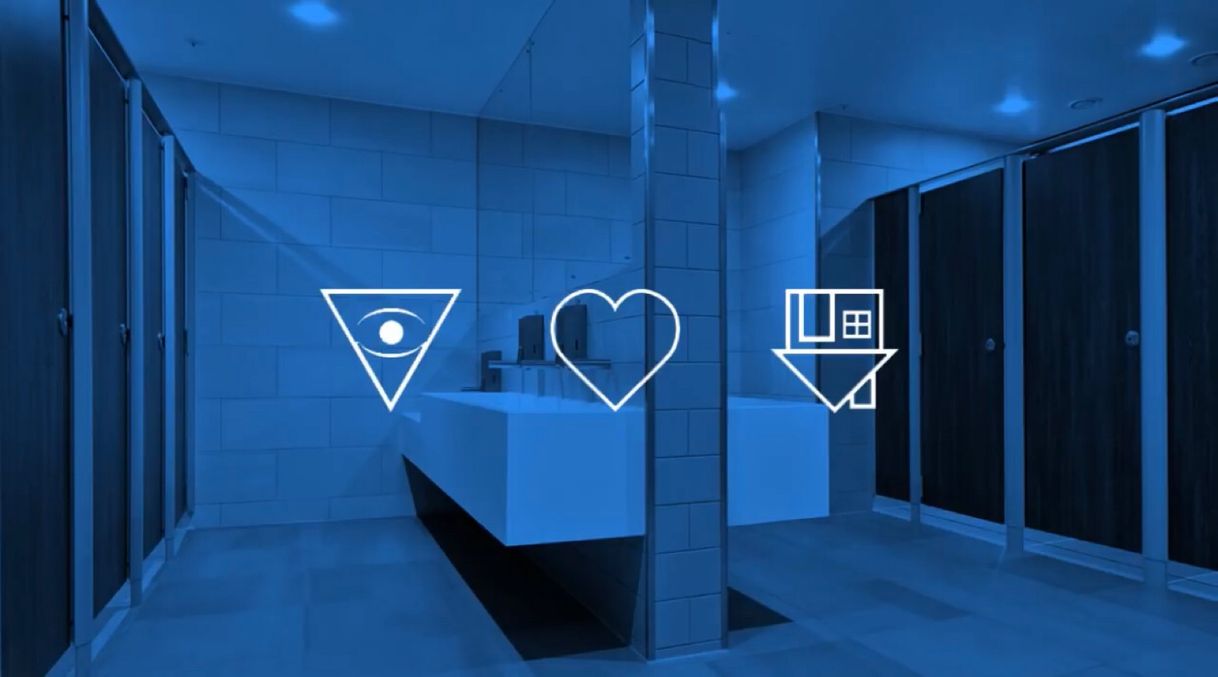 Como seria escutar uma música no banheiro de uma festa