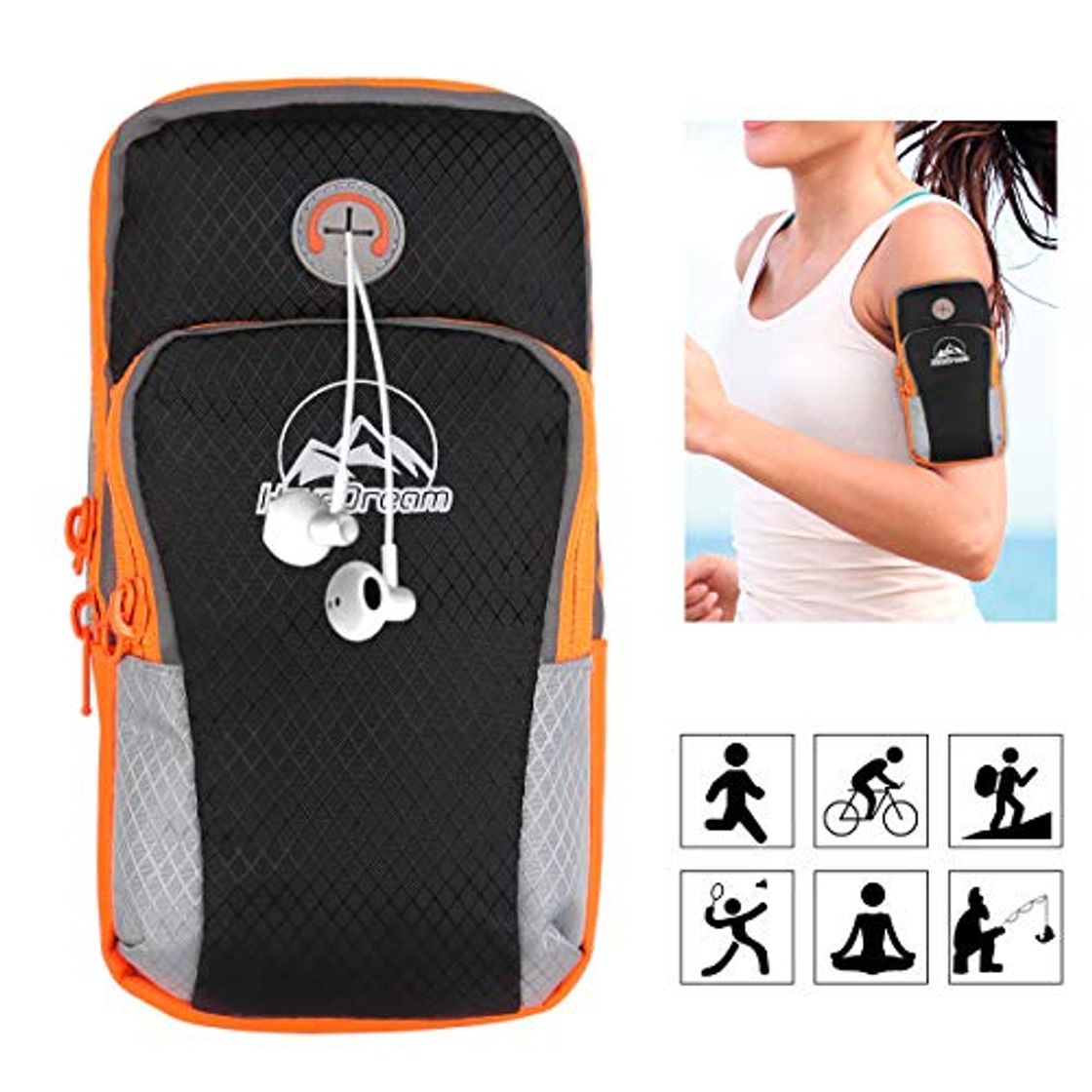 Social HAISSKY Multifuncional Deportes al Aire Libre Corriendo Brazalete Brazo Tel¨¦Fono Celular Bolsa