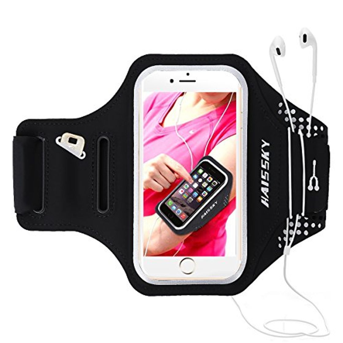 Social Brazalete deportivo Para Correr Prueba de Sudor Apoyo Gimnasio Deportivo Banda Armband
