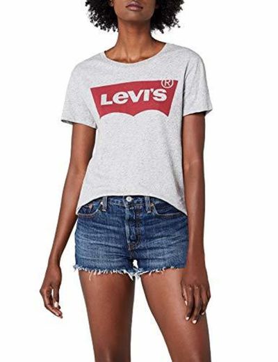 Levi's The Perfect Tee, Camiseta para Mujer, Blanco