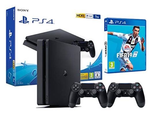 PS4 Slim 1Tb Negra Playstation 4 Consola