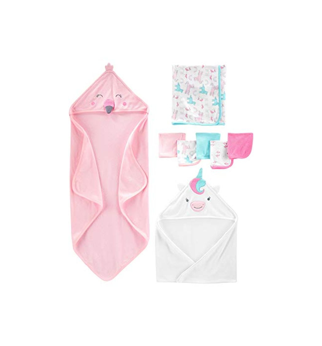 Social Simple Joys by Carter's Baby Girls - Juego de Toallas y paños