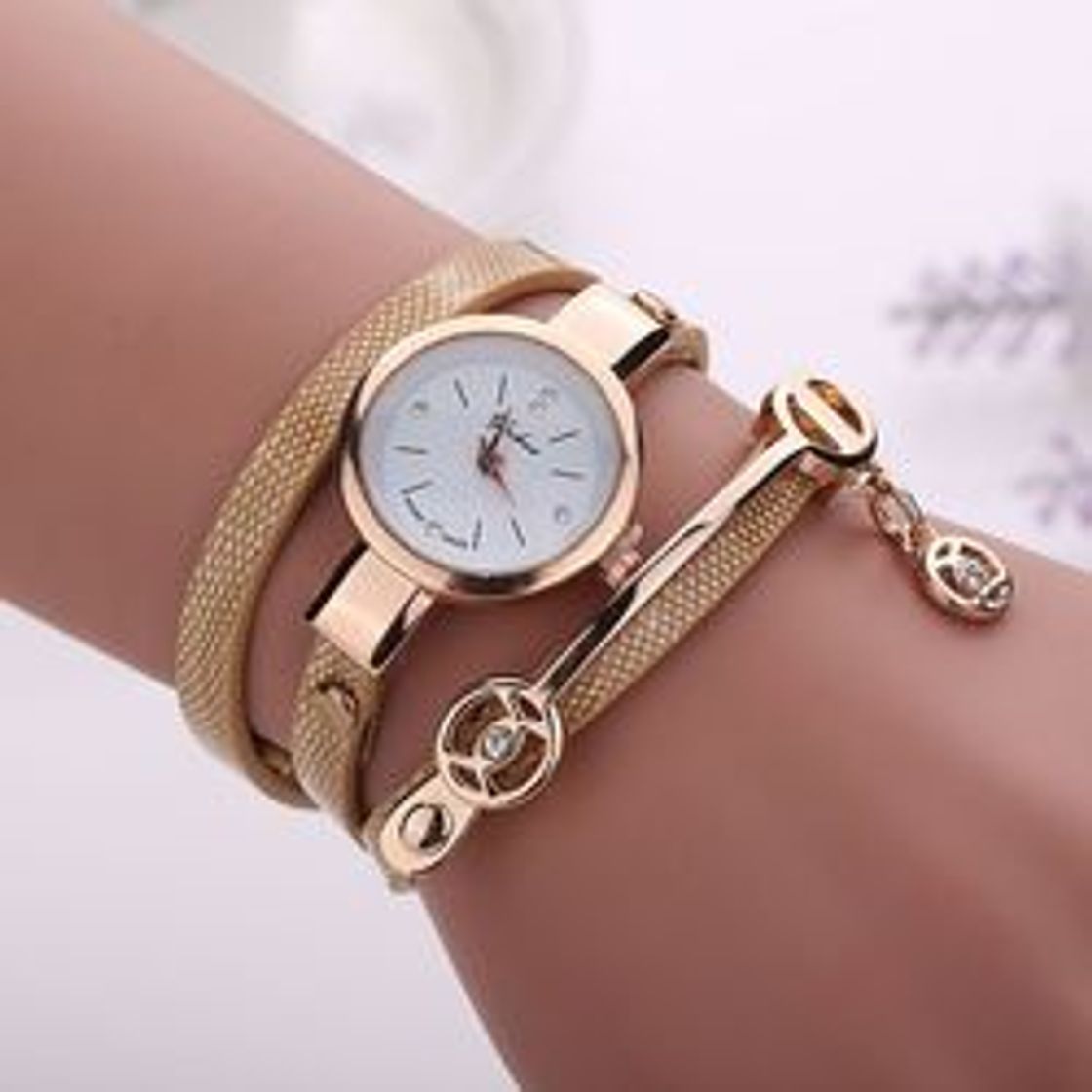 Social Relógio Feminino Pulso Cristal Quartzo Analógico - Americanas