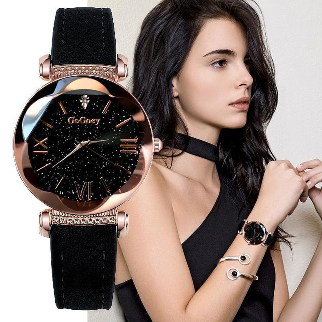 Moda Relógio Luxo Feminino Céu Estrelado Diamante