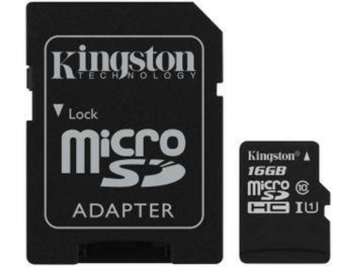 Fashion Cartão de Memória 16GB Micro SD Kingston Classe 10 - com Ada