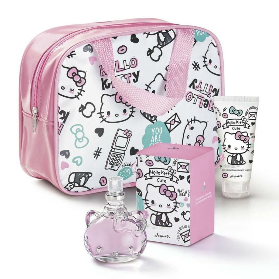 Fashion Kit Hello Kitty Cute Com Bolsa - Jequiti