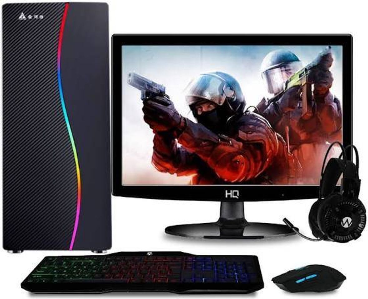 Moda Computador Gamer Completo com Monitor LED Intel Core i5 8GB 