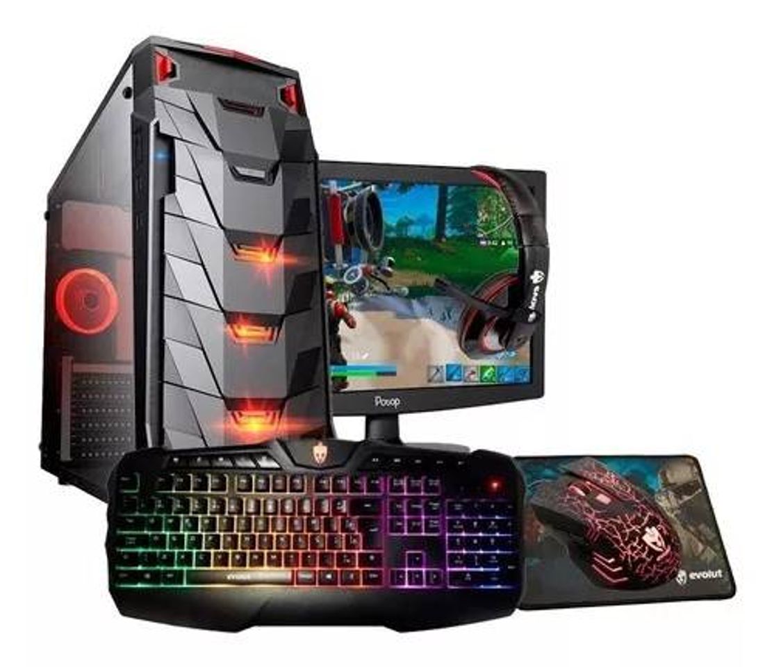 Moda Pc Gamer Cpu Completa Amd A10 9600 Radeon R7 Monitor Top