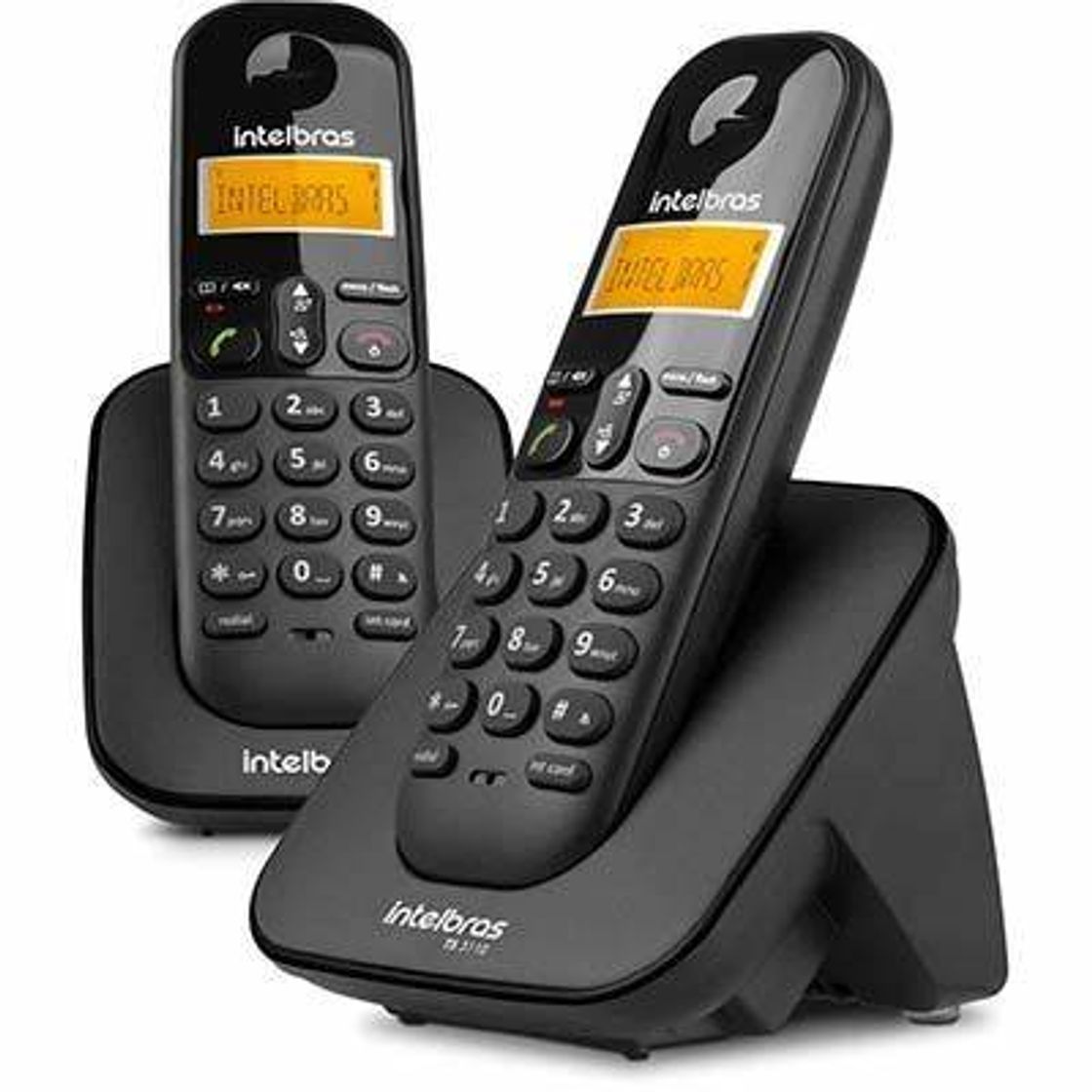 Moda Telefone Intelbras Ts3112 Sem Fio Preto