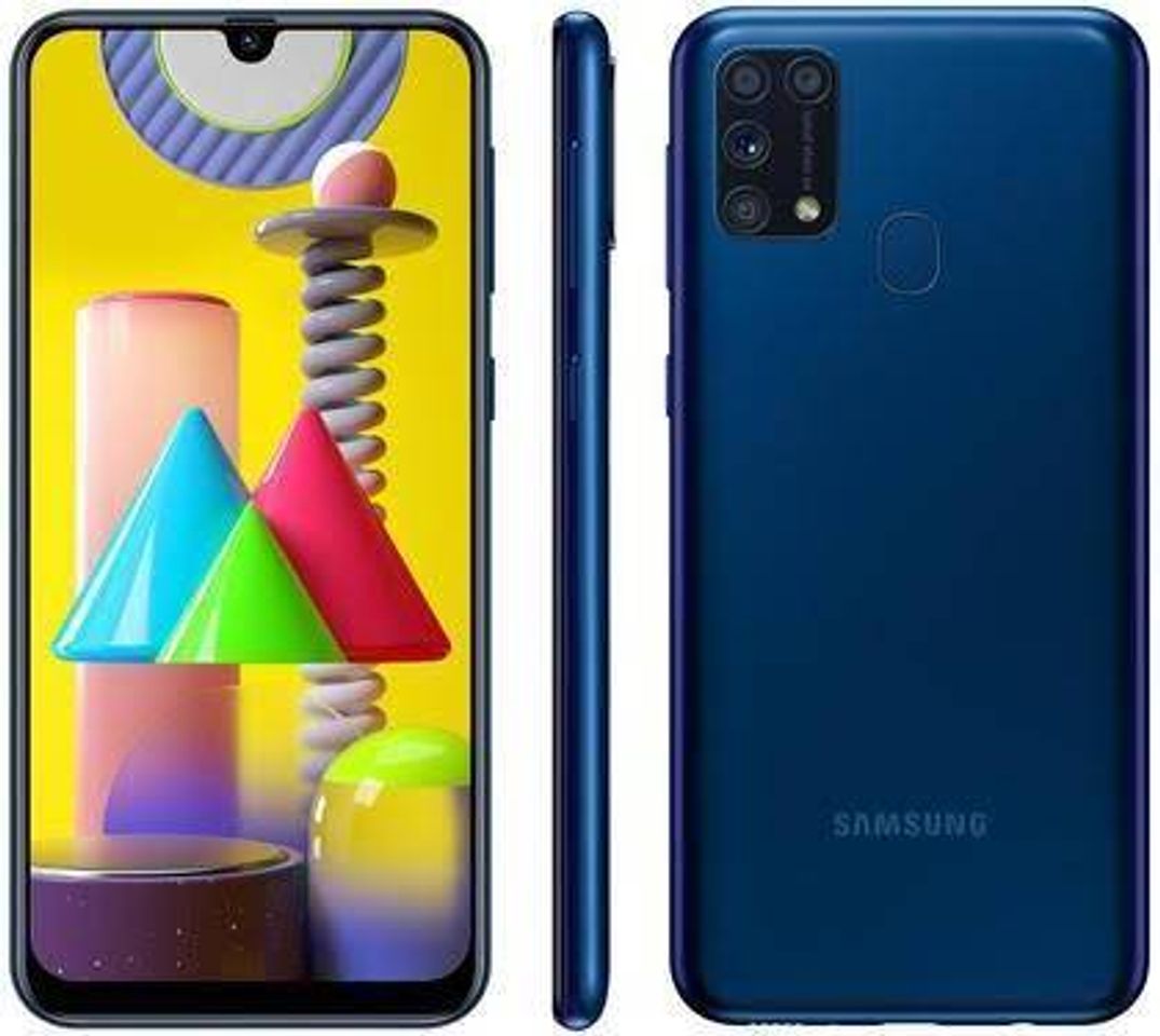 Fashion Smartphone Samsung Galaxy M31 128GB Azul 4G - 6GB RAM