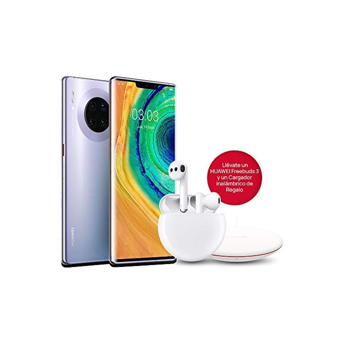 Social HUAWEI Mate30 Pro - Smartphone con Pantalla Curva de 6.53" (Kirin 990,