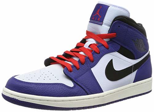 Social Jordan 1 Mid Se, Zapatos de Baloncesto para Hombre, Multicolor
