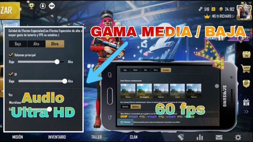 Activar Gráficos en Extremo y Sonido Ultra HD en Pubg Mobile