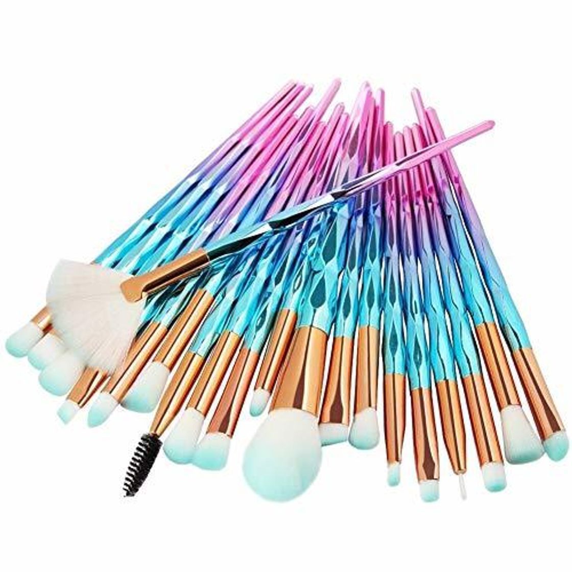 Social ZRDY MAANGE 20 Unids Mujeres Maquillaje Pinceles Set Polvo Fundación Pincel Sombra