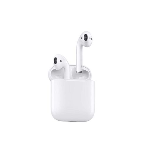 Apple AirPods - Auriculares inalámbricos de botón (Bluetooth, Lightning), color blanco