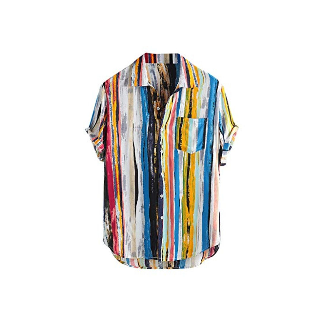 Social Camisas Hombre Flores 2019 Moda SHOBDW Playa de Verano Impresión Boho Vintage
