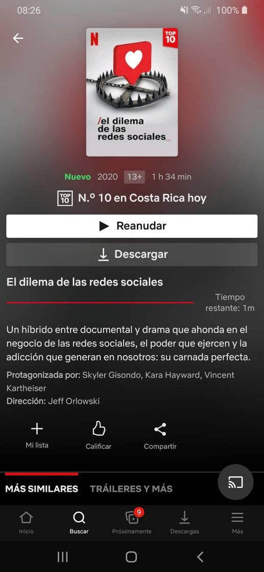 Movie El dilema de las redes sociales