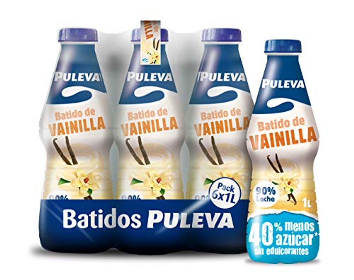 Lugares Puleva Batido Vainilla - Paquete de 6 x 1000 ml - Total