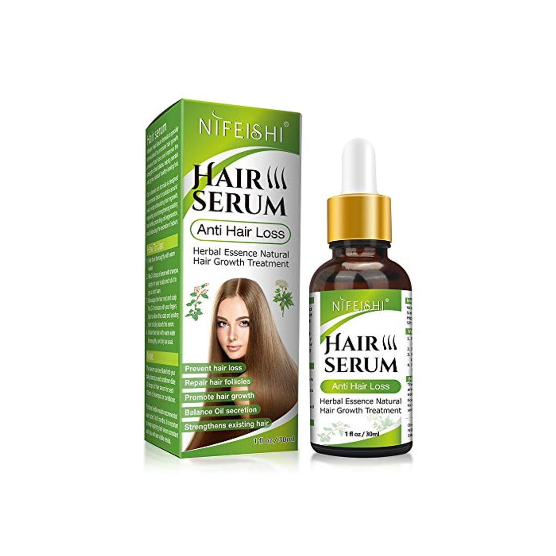 Product Serum Crecimiento Cabello, Antipérdida de Cabello, para Acelerar el Crecimiento del Cabello,