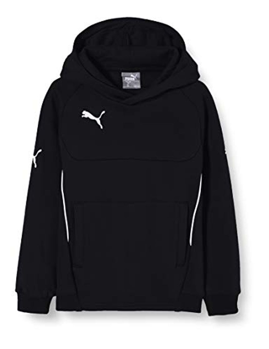 Social Puma Hoody, Sudadera con Capucha Unisex Niños, Negro