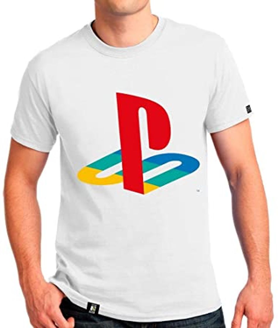 Fashion Camiseta Playstation Classic, Banana Geek, Adulto Unissex

