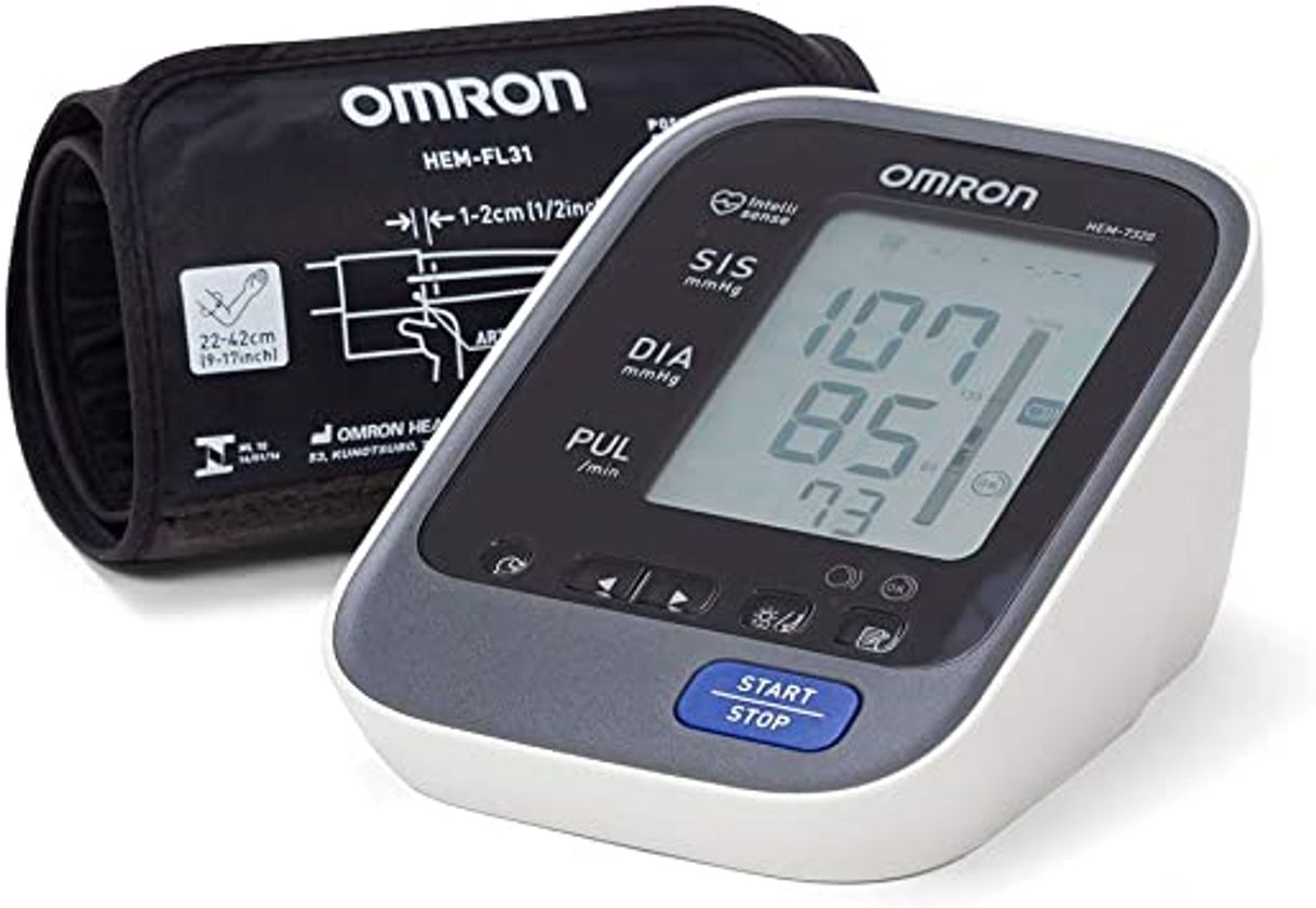 Fashion Monitor de Pressão Arterial de Braço Elite+, Omron, HEM-7320