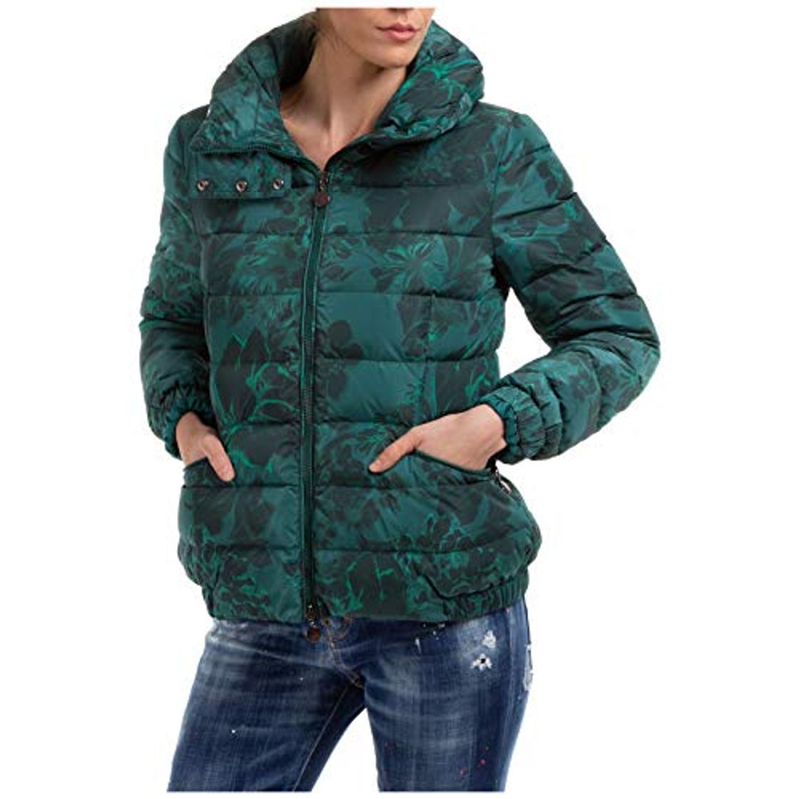 Products MONCLER Hombre Chaqueta de Plumas Verde 46 EU