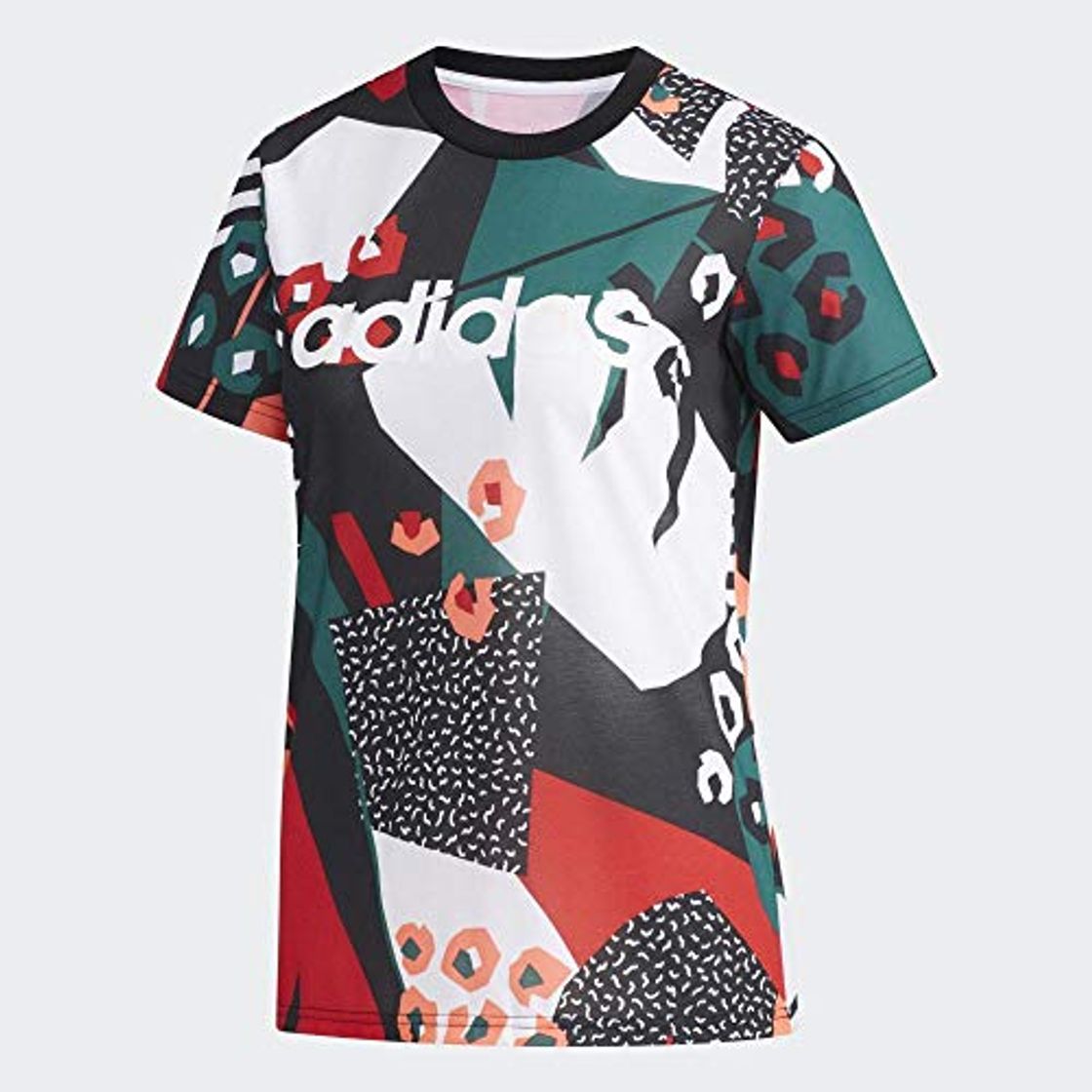 Social adidas W Farm T Camiseta, Mujer, Negro
