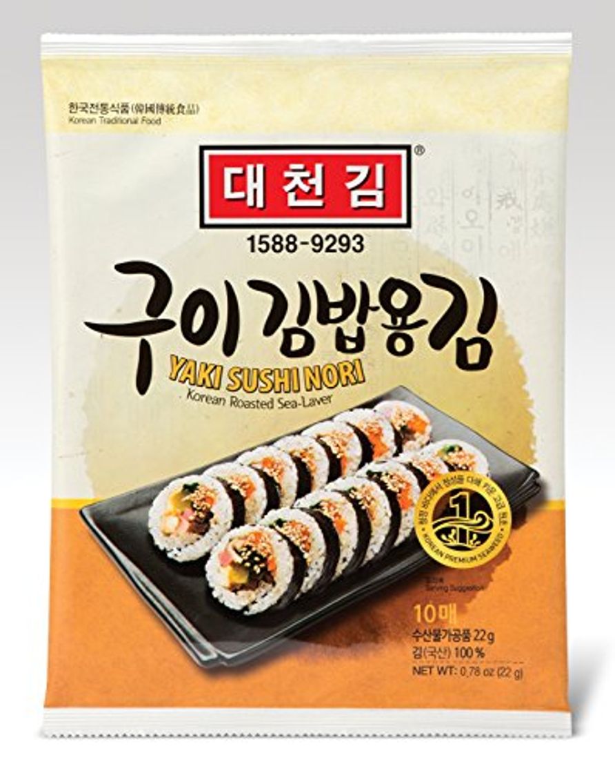 Productos DAECHUN LAVER Sushi Nori, Tostado de mar