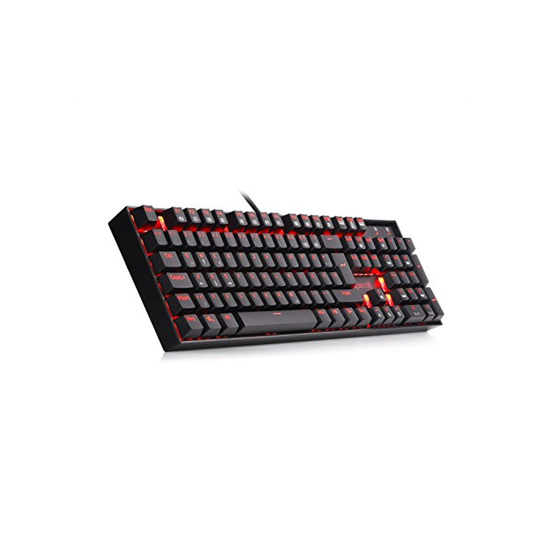 Social Redragon K551-DE Teclado Gaming Mecánico con Azules Interruptores, LED RGB Retroiluminado Teclado