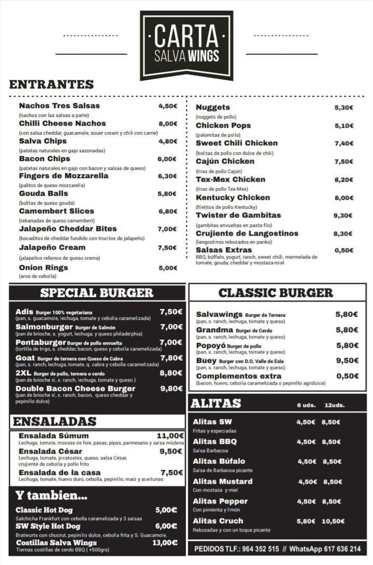 Restaurantes Salva Wings