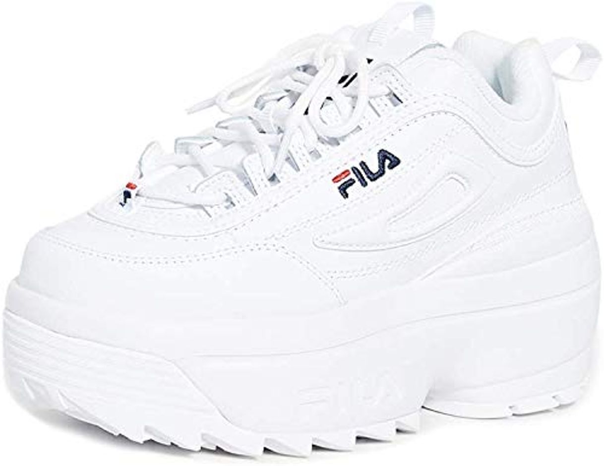 Lugar Fila Women's Disruptor Ii Wedge Shoes White/Navy/Red 5.5