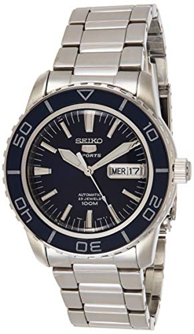 Moda Seiko Reloj Analógico Automático para Hombre con Correa de Acero Inoxidable – SNZH53K1