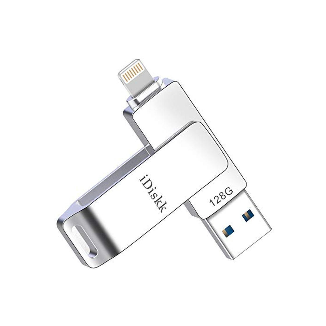 Productos Memoria USB para iPhone y iPad [Certificado MFi] iDiskk 128B iPhone Pendrive Memoria Flash USB Compatible con iPad iOS13 PC Macbook