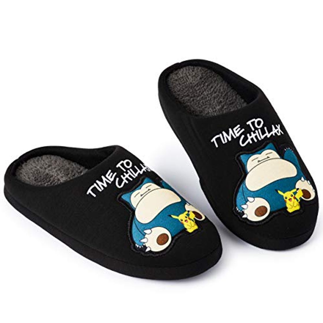 Social Pokemon Zapatillas de Estar En Casa Hombre Diseño Snorlax y Pikachu, Merchandising