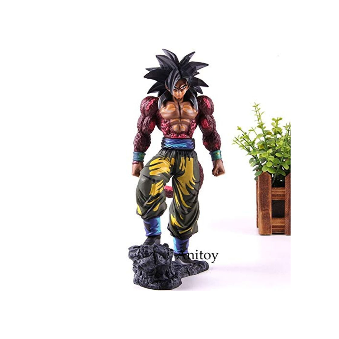 Producto Yvonnezhang Dragon Ball Z Figura de acción Super Saiyan 4 Son Gokou