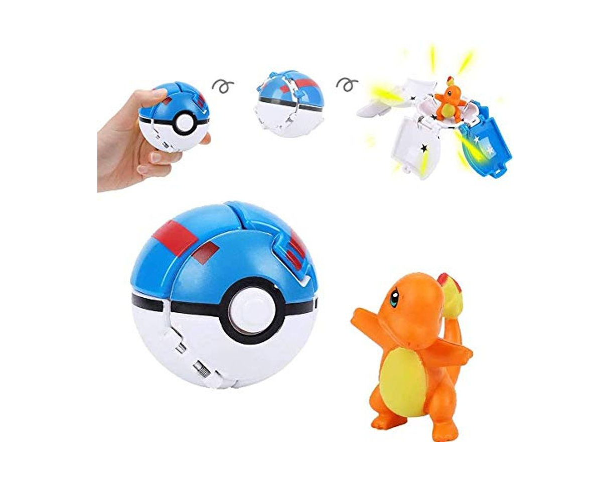 Social su ma Poké Bolas Pokéball, Pokemon Figuras with Throw Pop Poké Ball