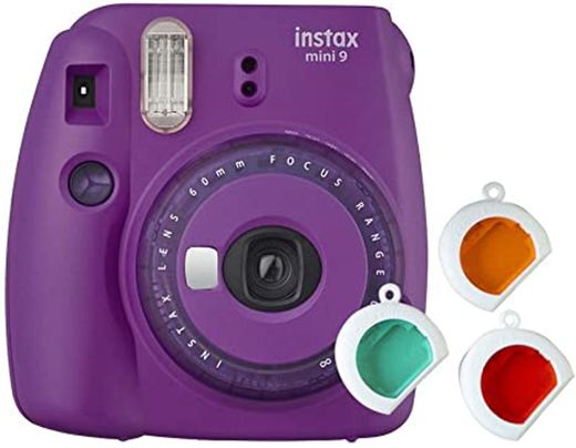 Câmera Instantânea Fujifilm Instax Mini 9 com 3 Filtros