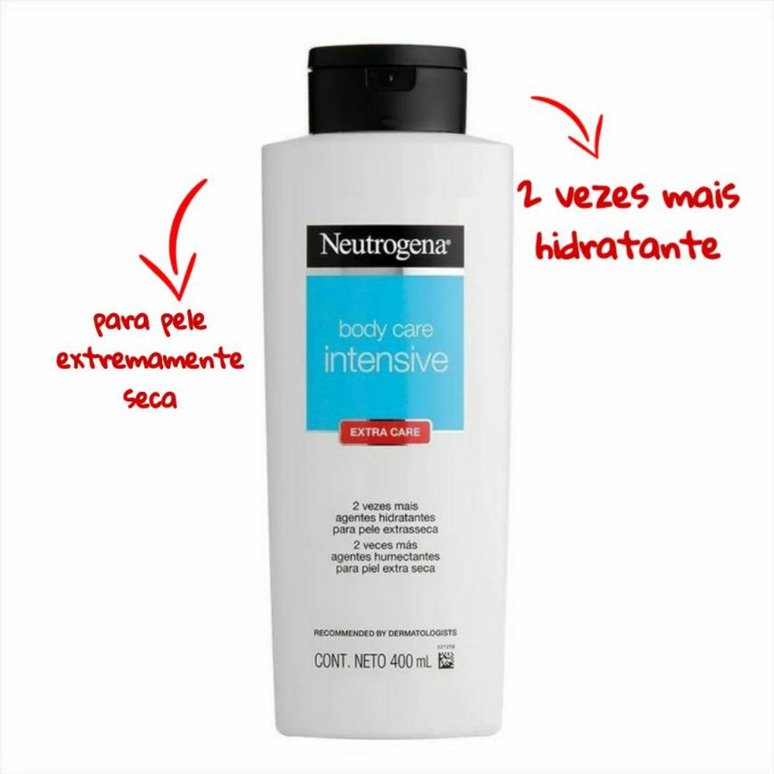 Moda Hidratante Corporal Intensive Extra Care, Neutrogena, 400 ml