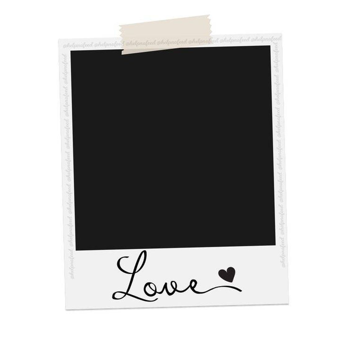 Moda Polaroid Black Love 