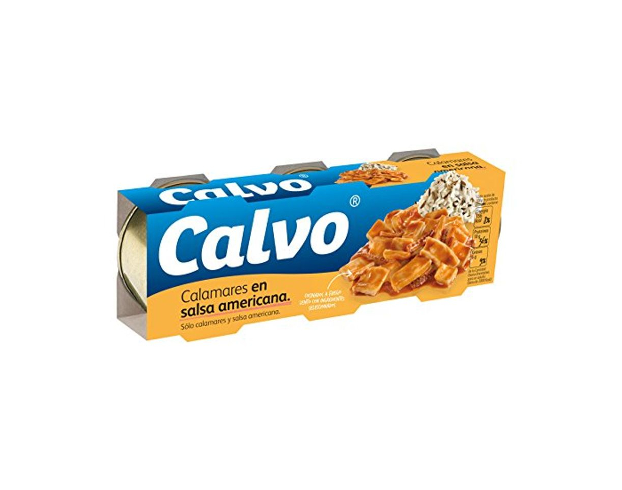 Productos Calvo Calamares En Salsa Americana - Paquete de 3 x 80 gr