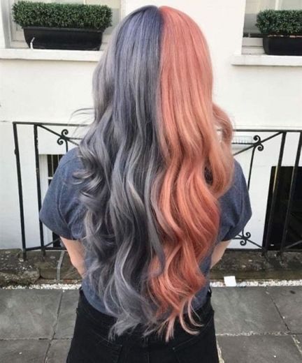 Hair two colours 