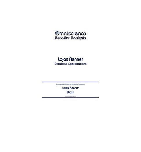 Lojas Renner  - Brazil: Retailer Analysis Database Specifications