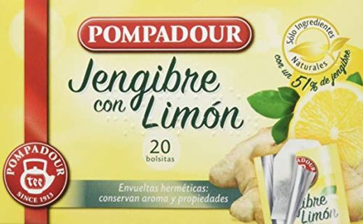 Pompadour Té Infusion Jengibre con Limón