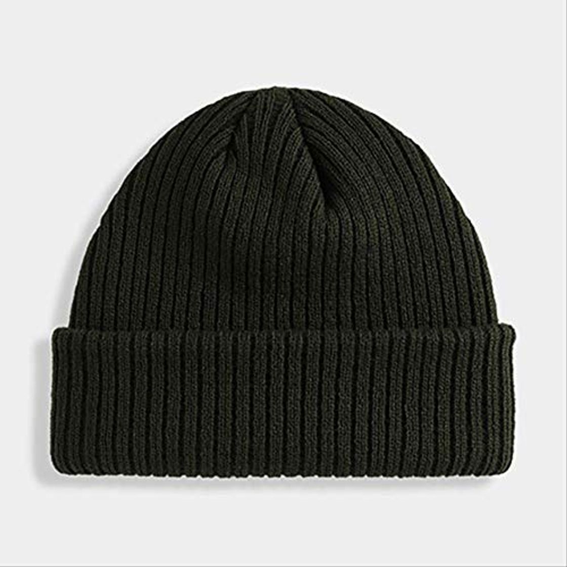 Social Sombrero de Invierno Hip Hop Bean Bean Sock Hat Street Knit Hat Casual Warm Hat One Size Army Green