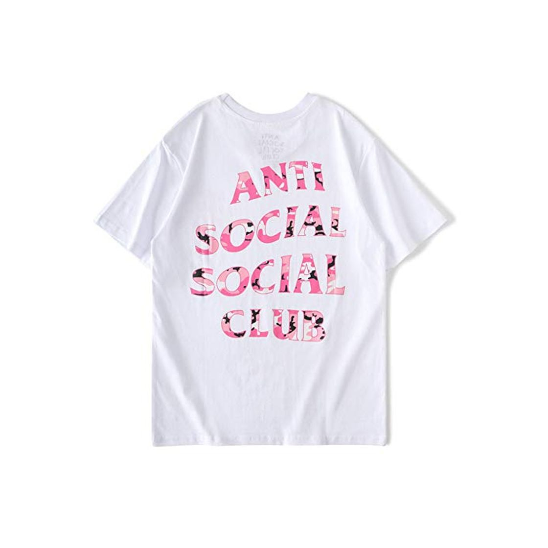 YEEXCD Hombres Mujeres Camiseta Anti Social Club Social Manga Corta de Color