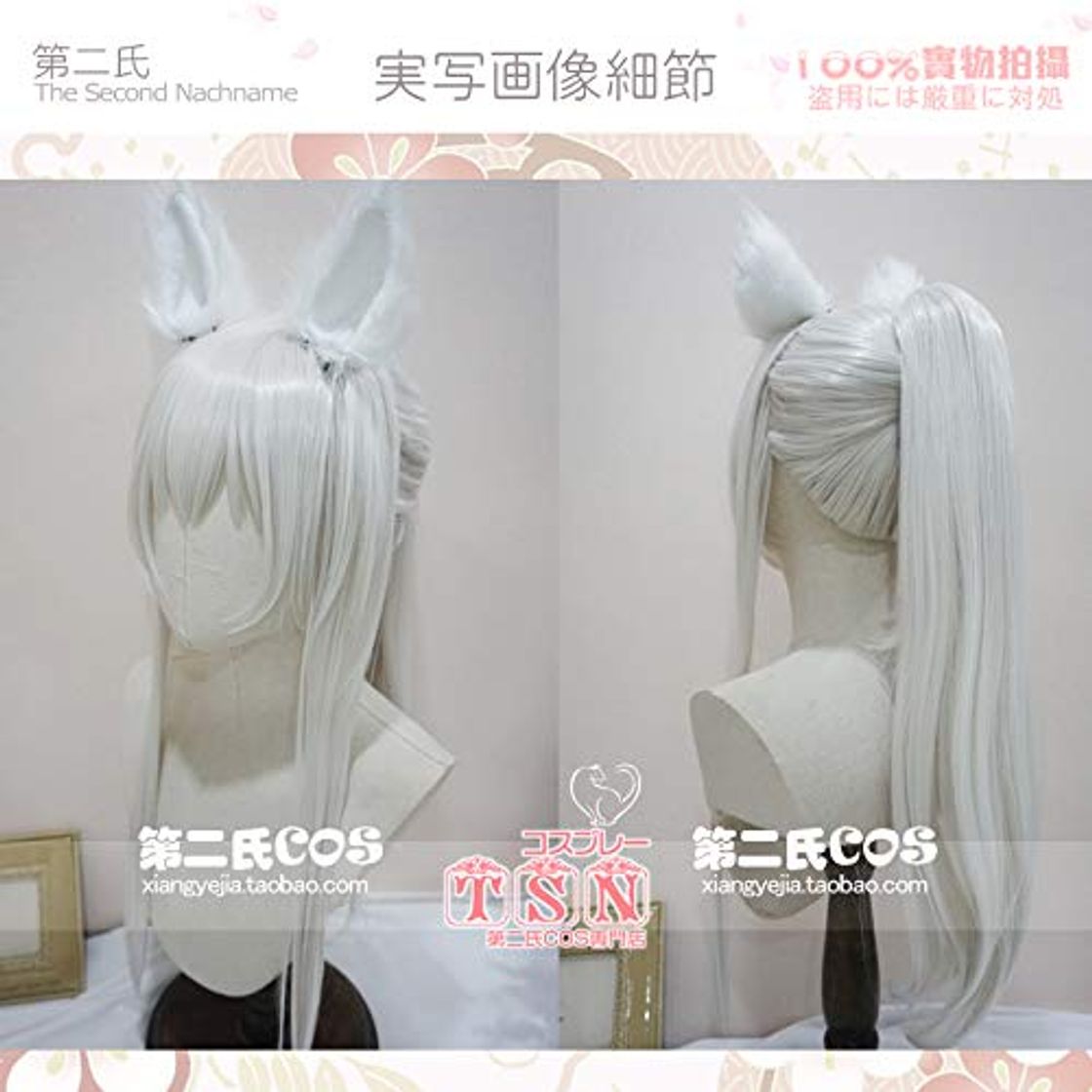 Products Pelucas de Cosplay Anime Tomorrow'S Ark Platinum Ponytail Soft Cute Girl Cos Wig G92