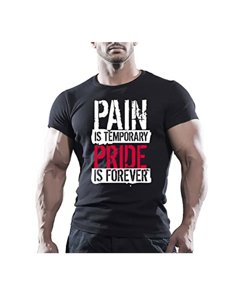 Product Camiseta deportiva para hombre con texto en ingl&eacute;s &q