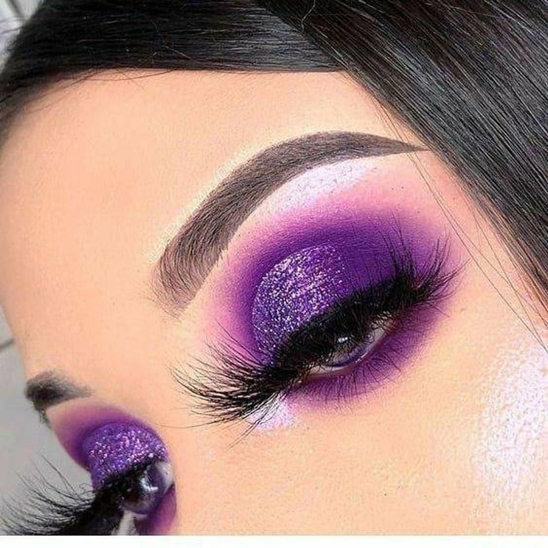 Fashion Maquiagem roxo 💜