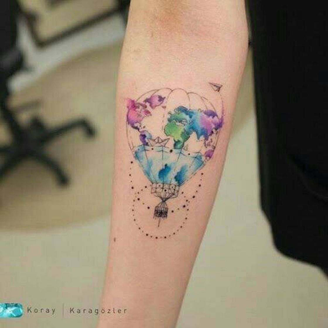 Fashion Tattoo colorida 